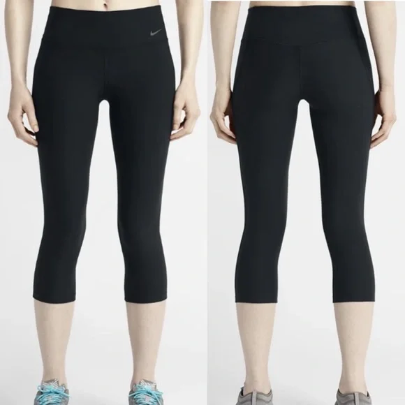 Nike Pants Jumpsuits 3 For 2 Nike Womens Dri Fit Legend 20 Slim Fit Black Capris Poshmark